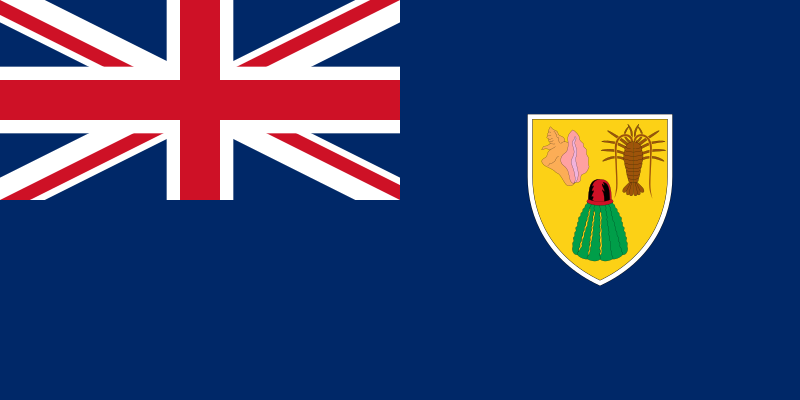 土克凱可群島國旗圖案