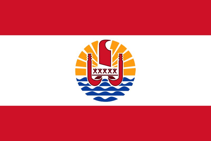 法屬玻里尼西亞國旗圖案