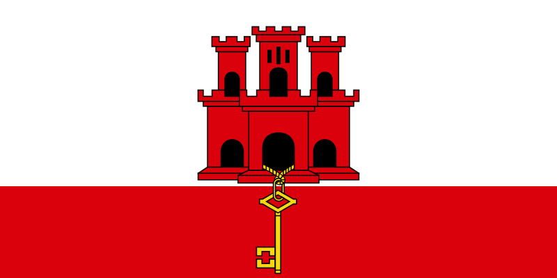 直布羅陀國旗圖案