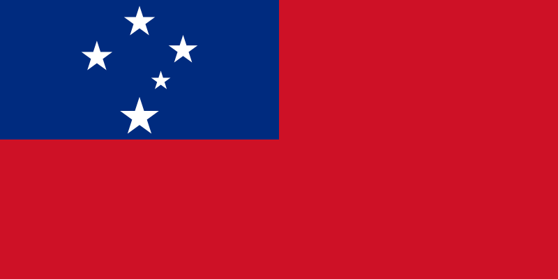 薩摩亞國旗圖案