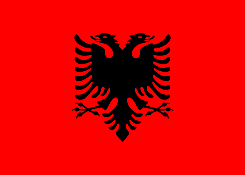 阿爾巴尼亞國旗圖案
